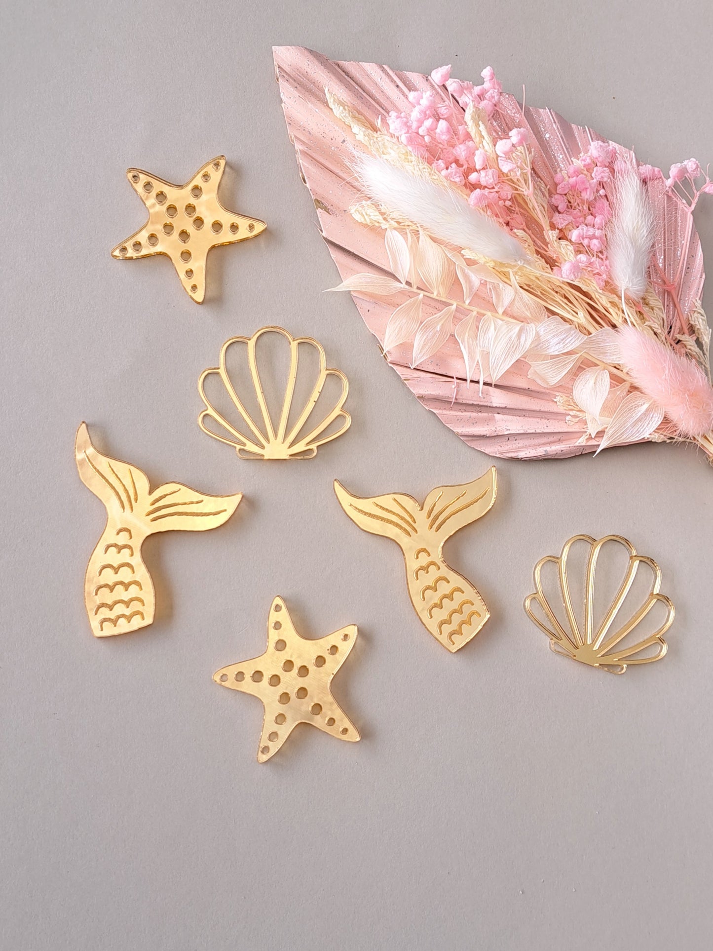 Under the Sea Acrylic Cupcake Charms