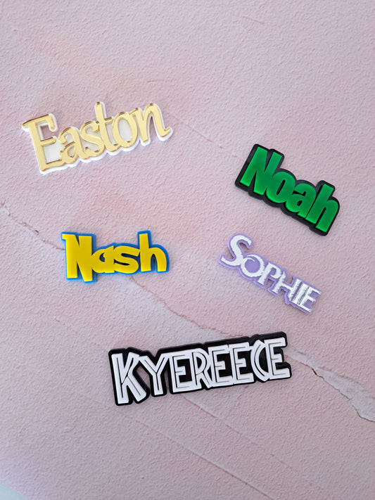 Name Acrylic Charm - 70mm