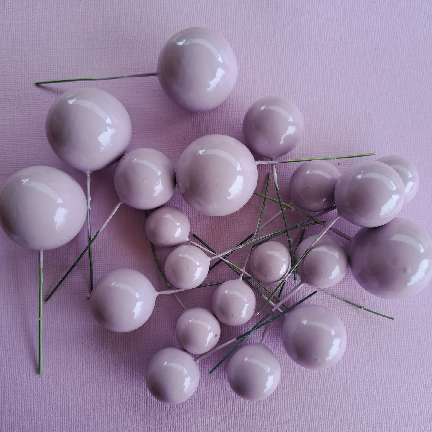 Pastel Purple Faux Ball Set