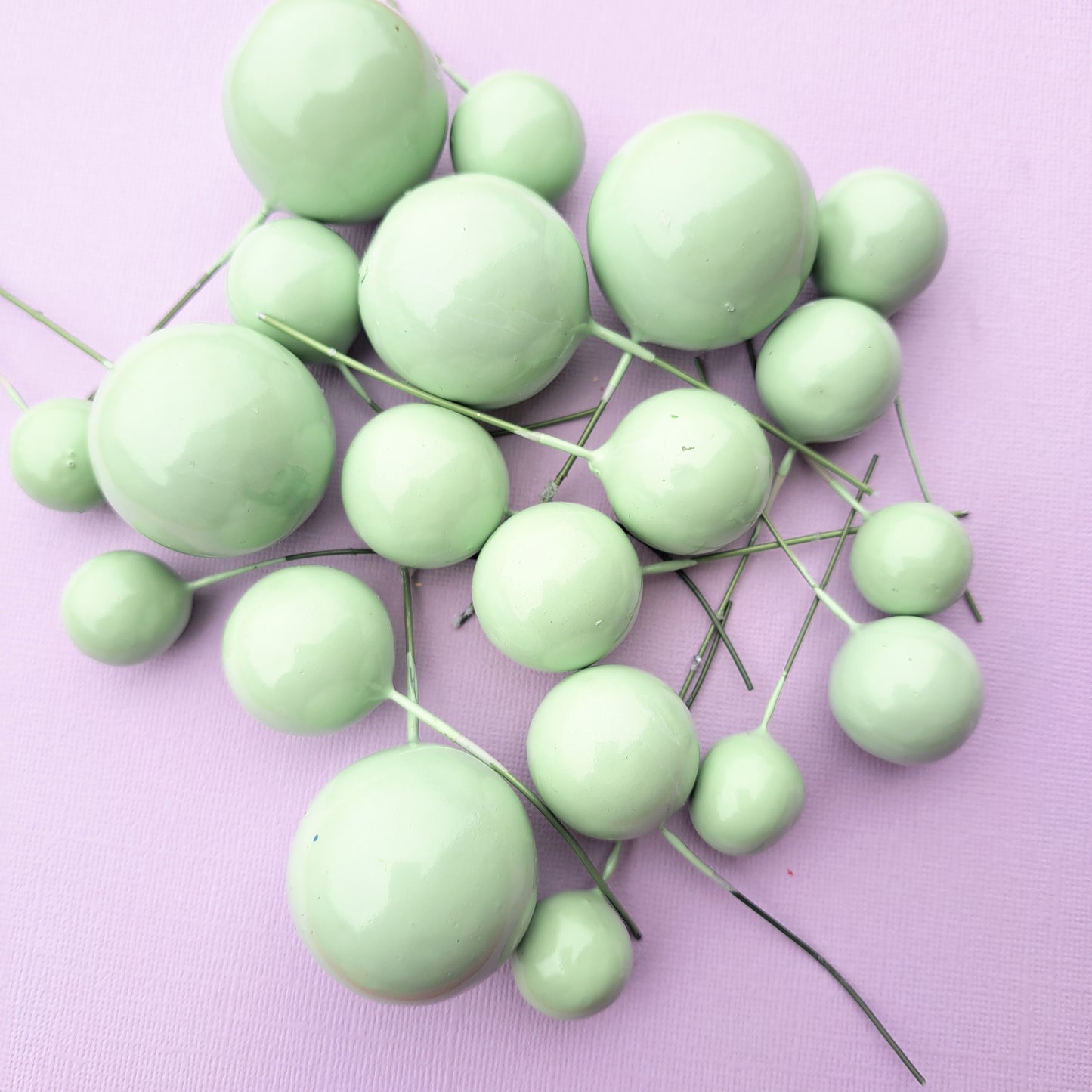 Mint Green Faux Ball Set