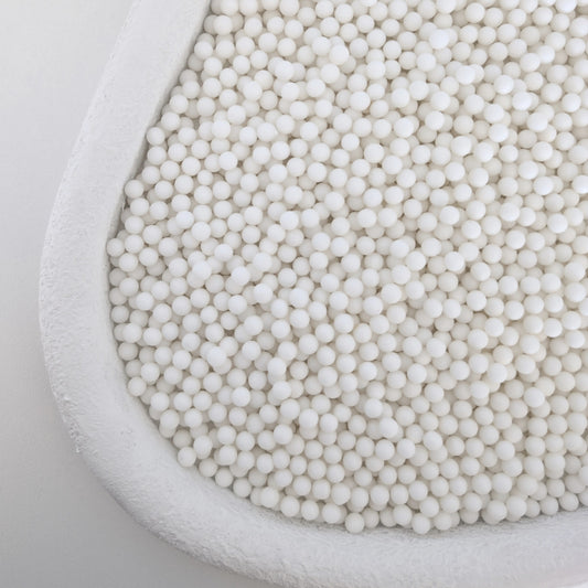 White Matte 7mm Sprinkle - 60g