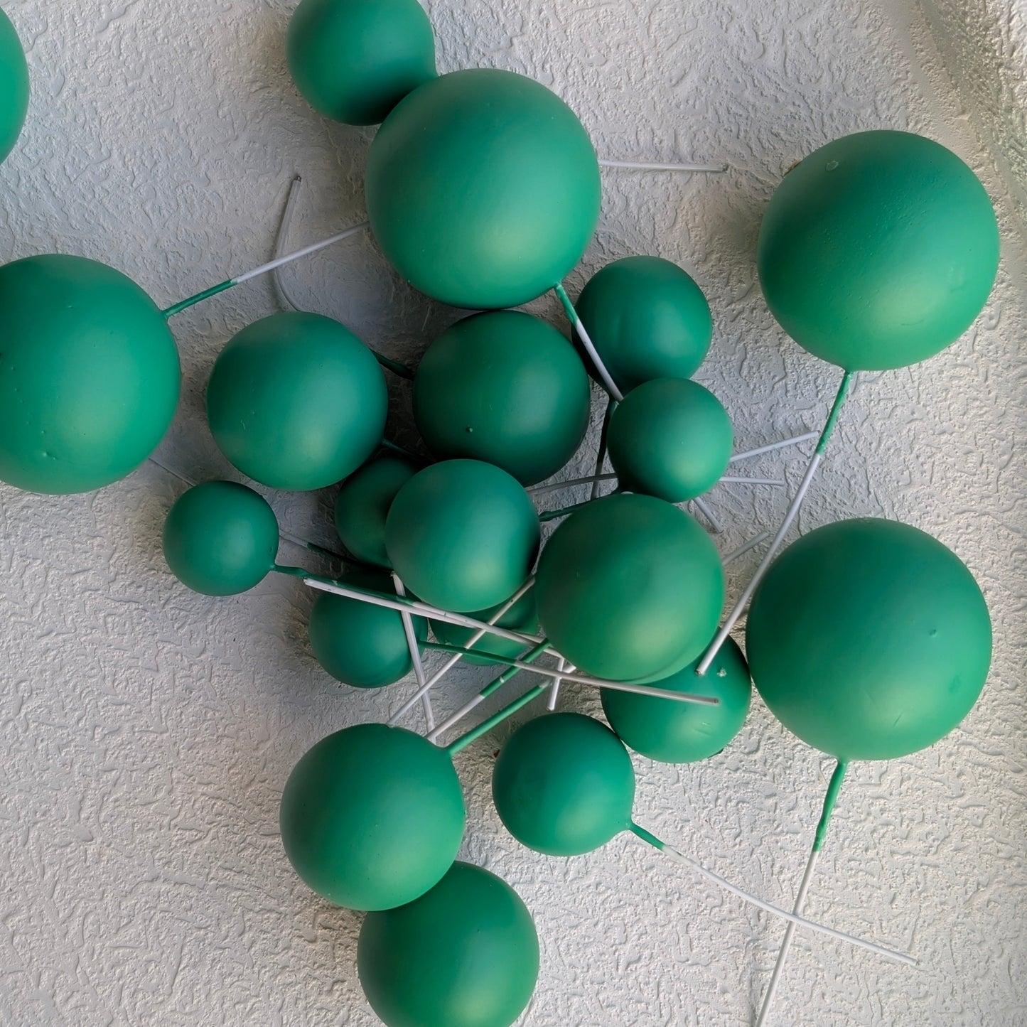 Safari Green Matte Faux Ball Set