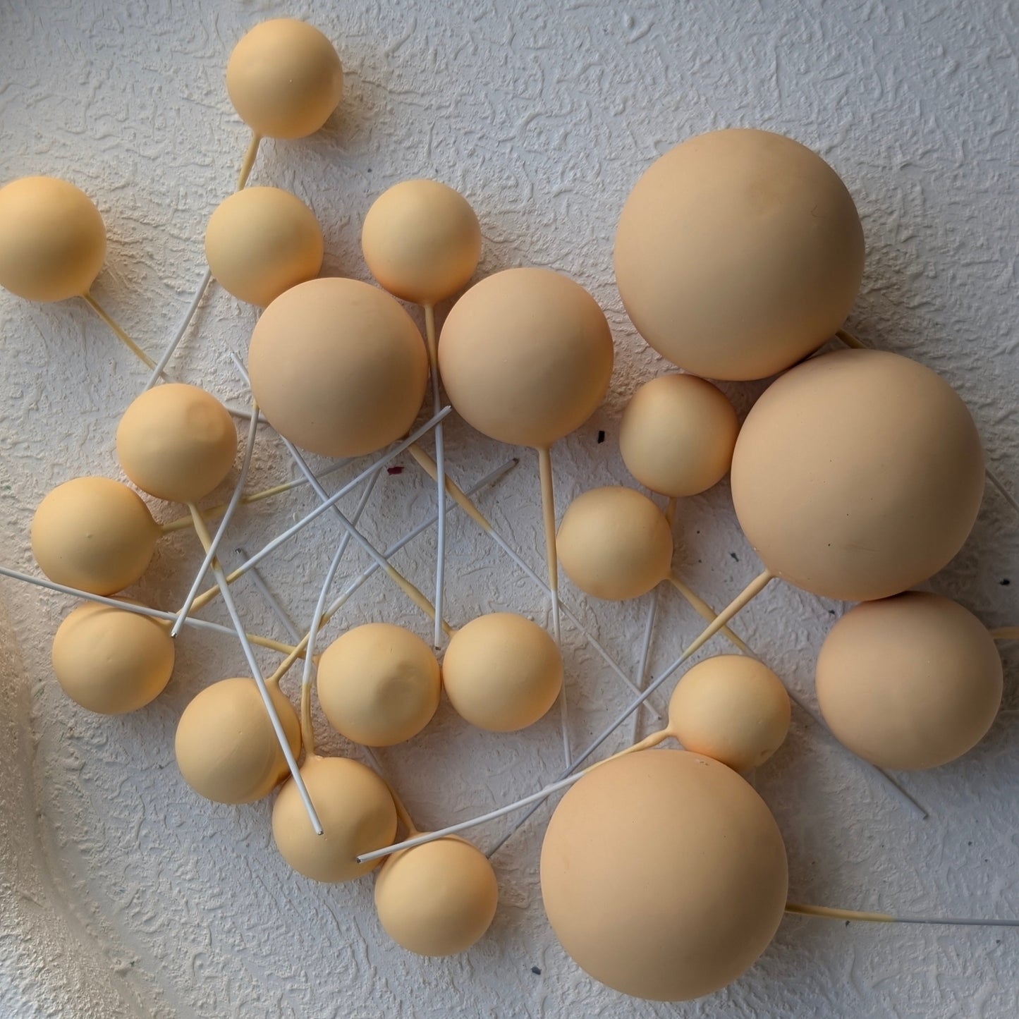 Orange Sherbet Faux Ball Set