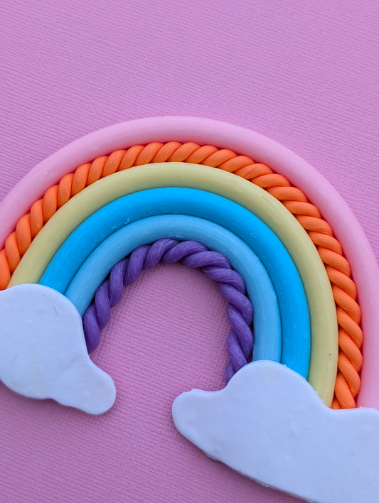 Rainbow Texture Pastel Look-A-Like