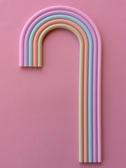 Rainbow Tall Pastel Milkshake Look-A-Like