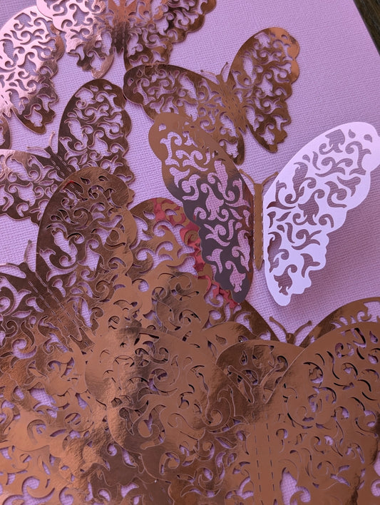 Butterfly Rose Gold Look-A-Like