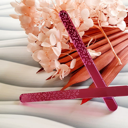 Funky Lines (pick colour) Acrylic Cakesicle Stick