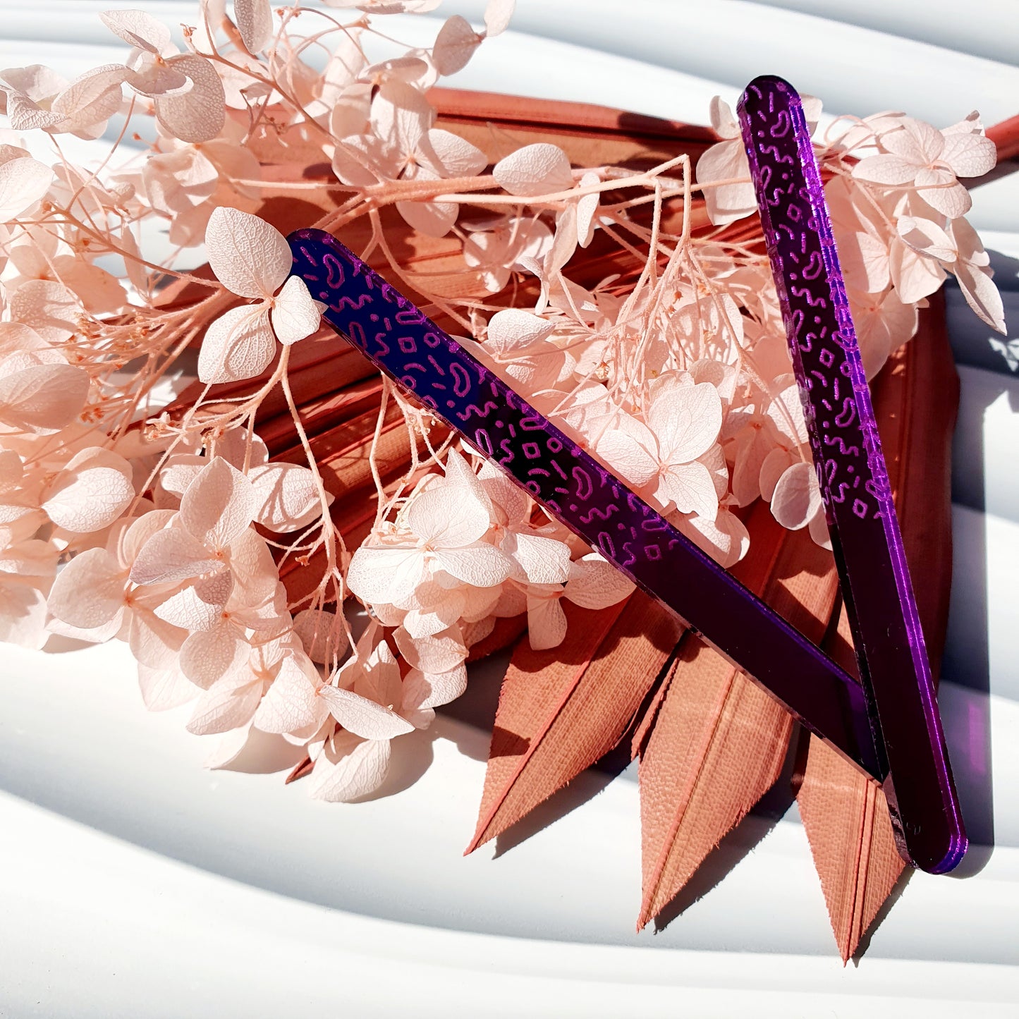 Funky Lines (pick colour) Acrylic Cakesicle Stick