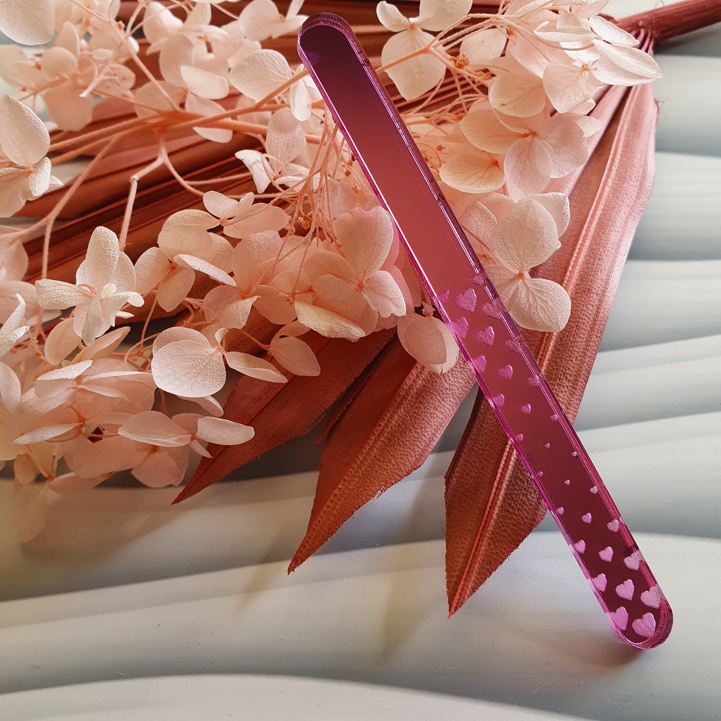 Elegant Love Heart (pick colour) Acrylic Cakesicle Stick