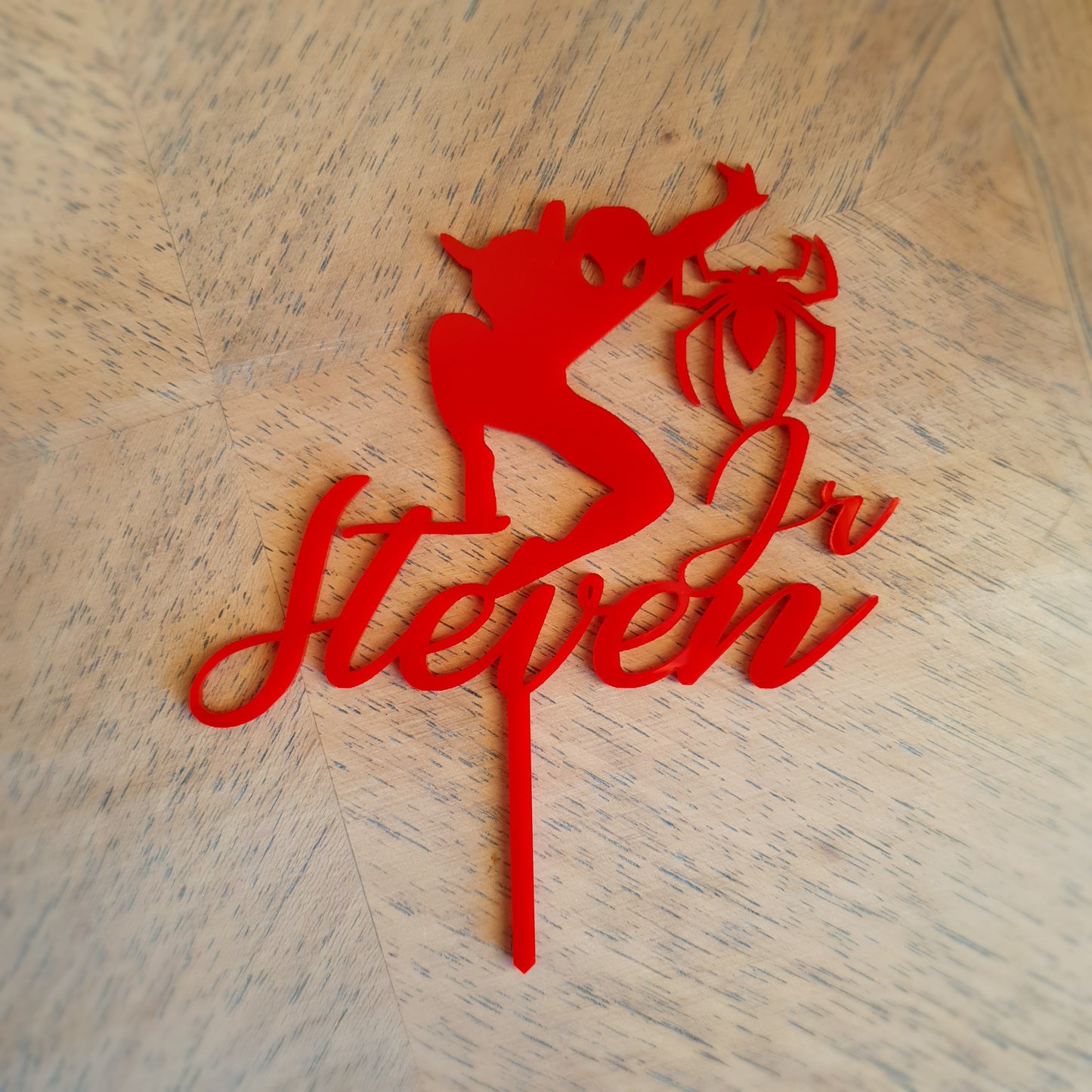 Spider Man Acrylic Cake Topper