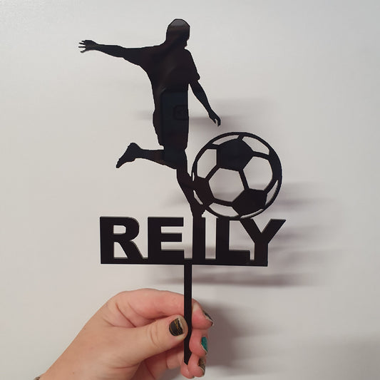 Soccer Acrylic Cake Topper