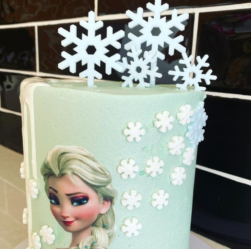 Snow Flake Acrylic Charm Set