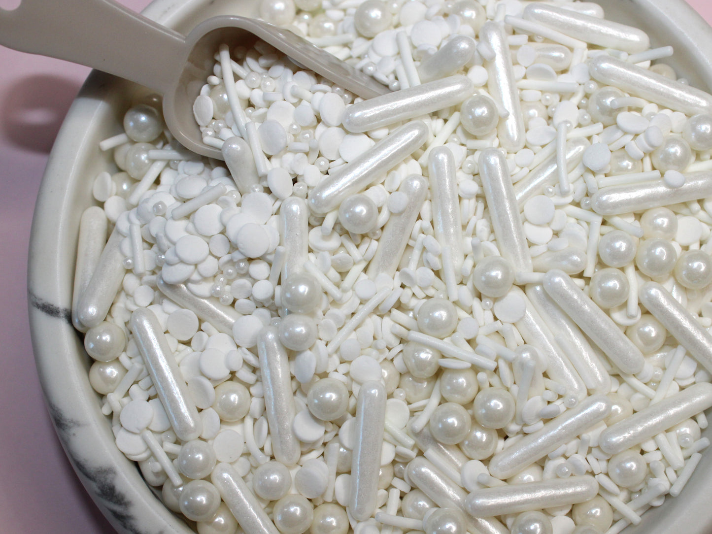 White Snowballs Sprinkle Mix