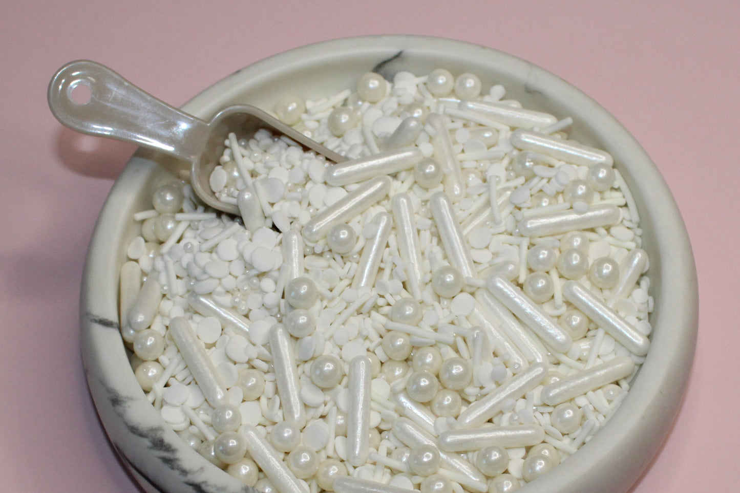 White Snowballs Sprinkle Mix