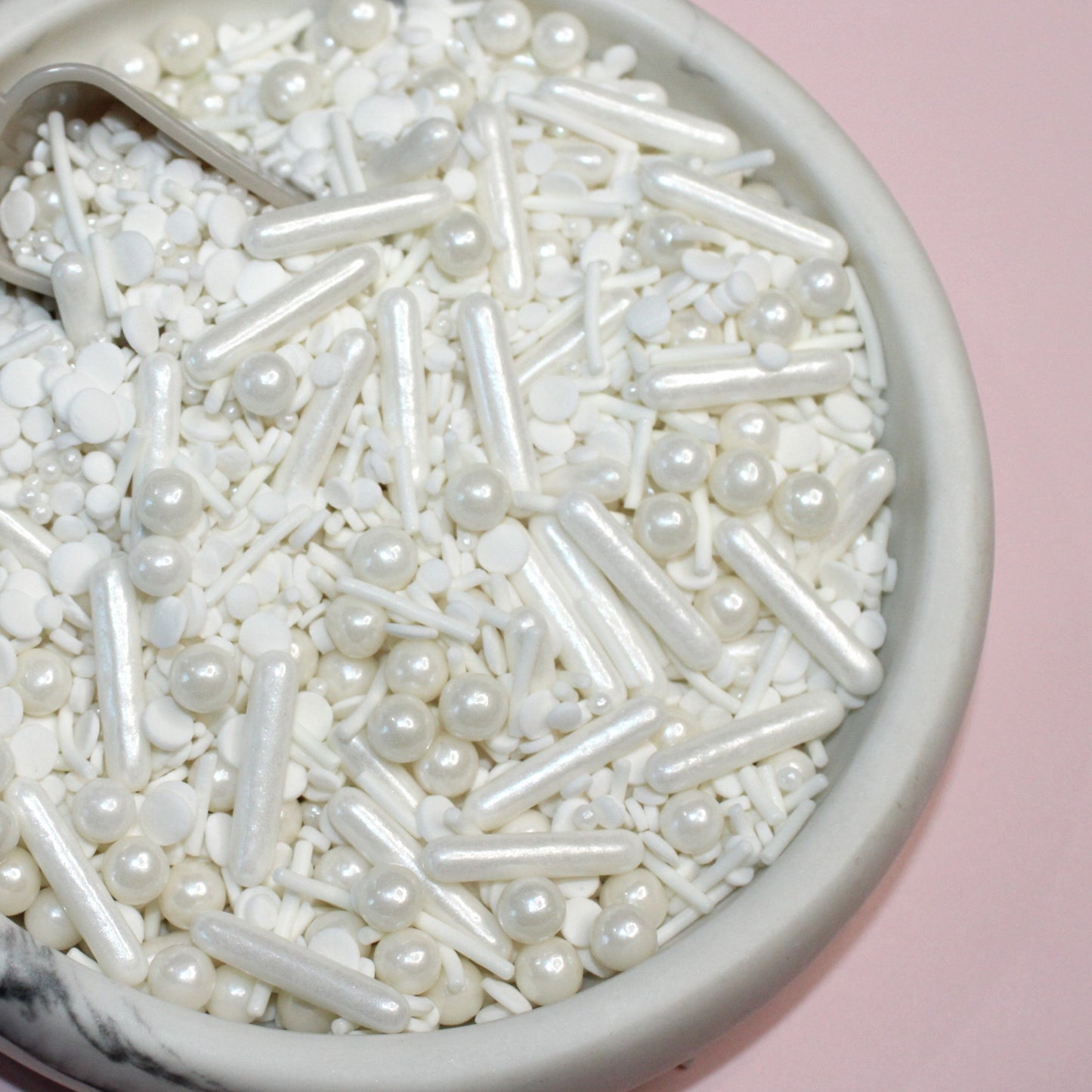 White Snowballs Sprinkle Mix