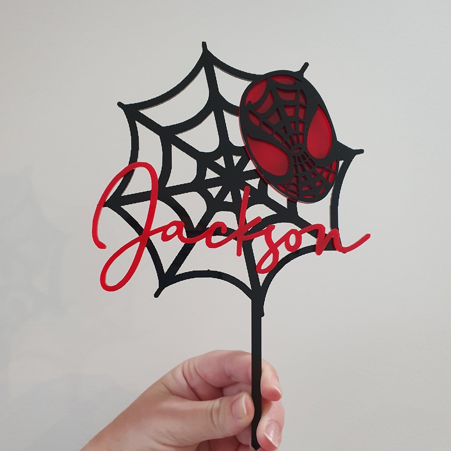 Spider Man Acrylic Cake Topper