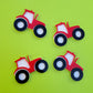 Tractor Acrylic Cake Charm Set