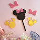 Minnie Mouse Acrylic Cake Charm Set