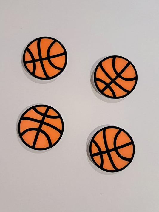 Basketball Acrylic Cake Charm Set