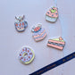 Cartoon Style Printed Acrylic Cake Charm Set