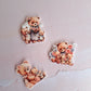 Teddy Bear Picnic Printed Acrylic Cake Charm Set