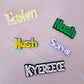 Name Acrylic Charm - 2 tone