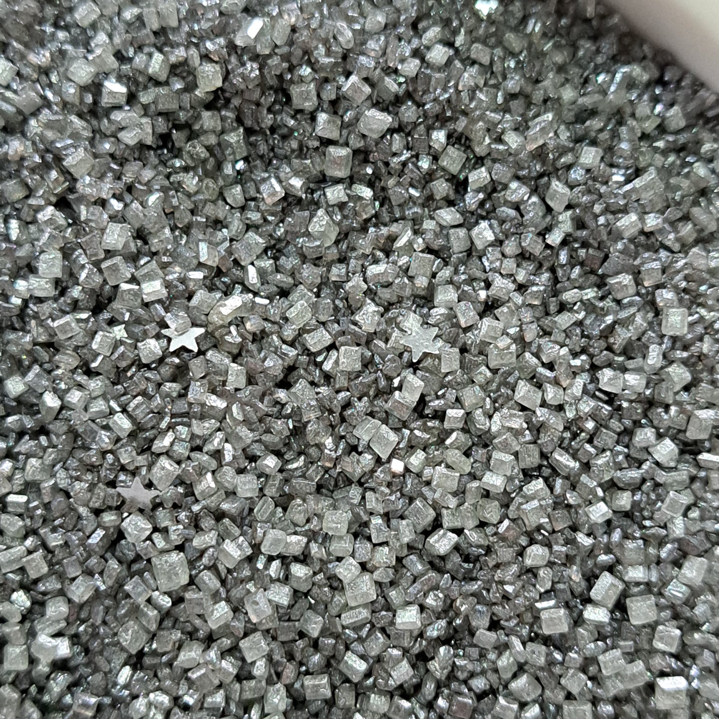 Rocky Star Silver Edible Sprinkle - 60g