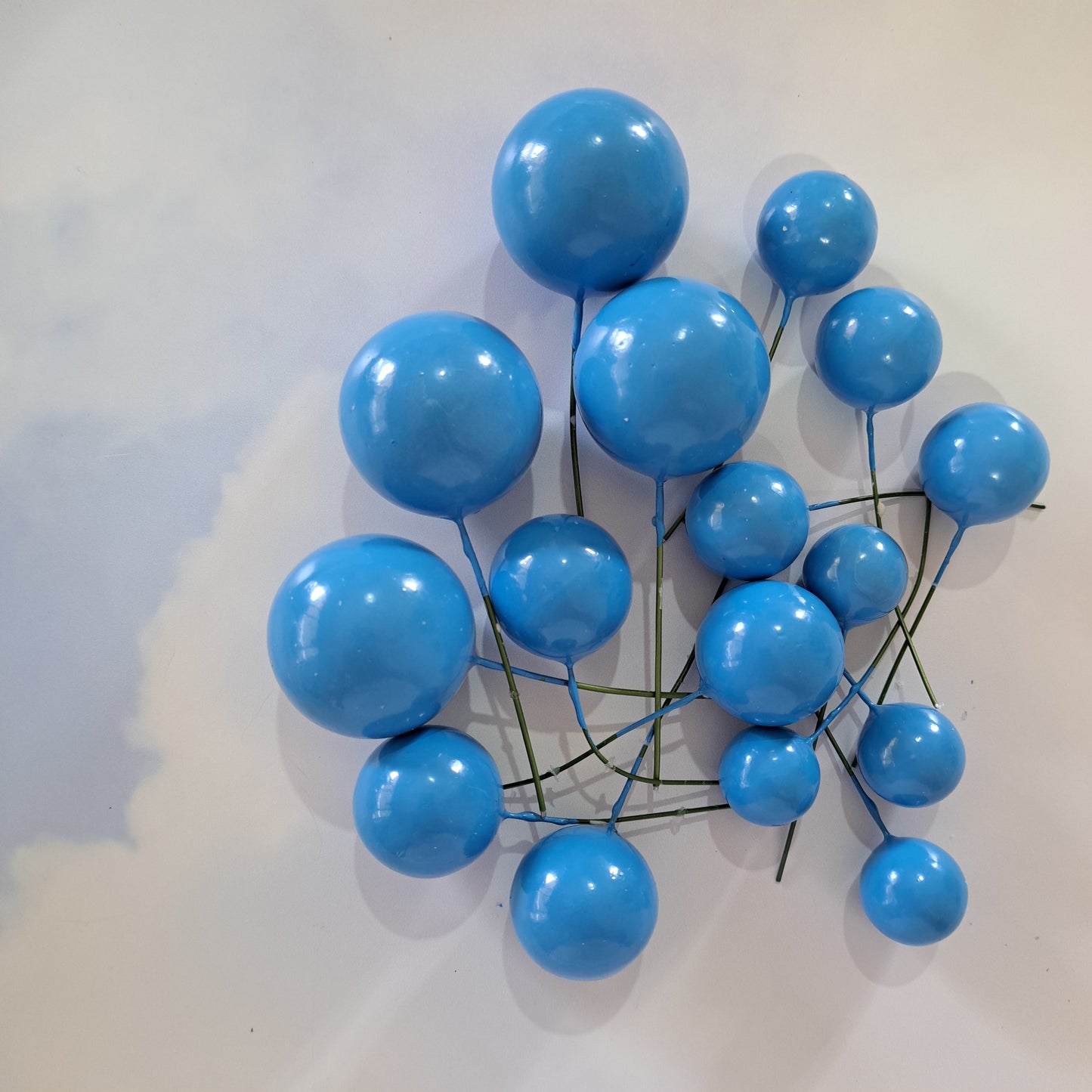 Vibrant Blue Faux Ball Set