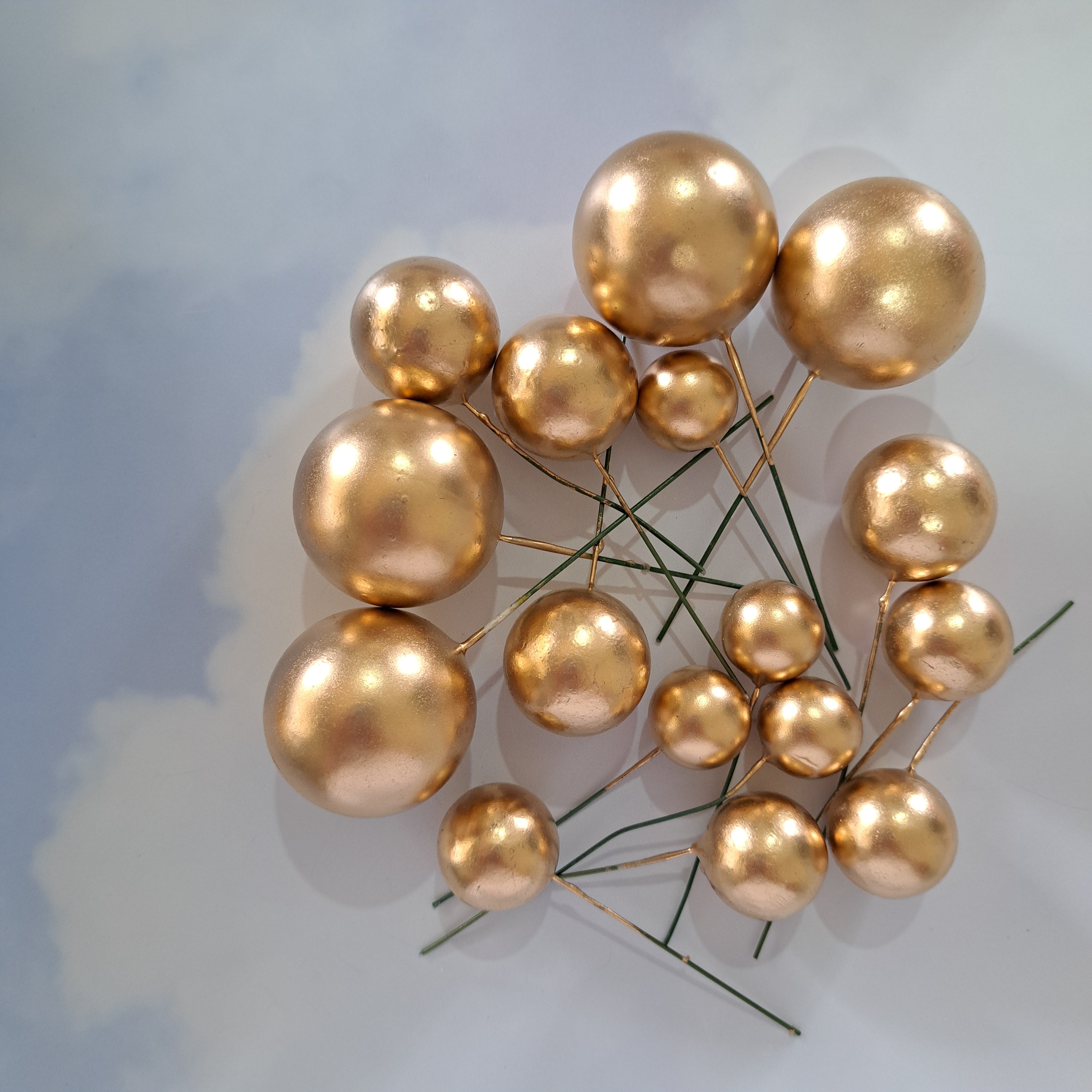 Metallic Gold Faux Ball Set Be Bold Bakes