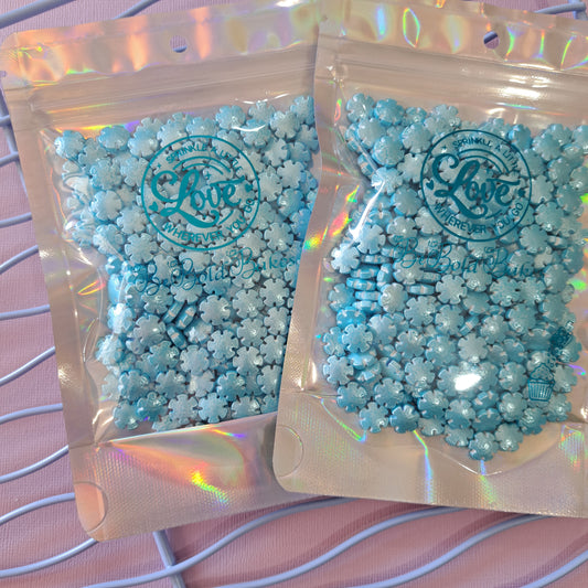 Blue Snowflake Edible Sprinkle - 60g