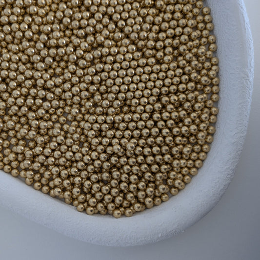 Shiny Gold 7mm Edible Sprinkle - 60g