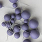 Dark Purple Matte Faux Ball Set