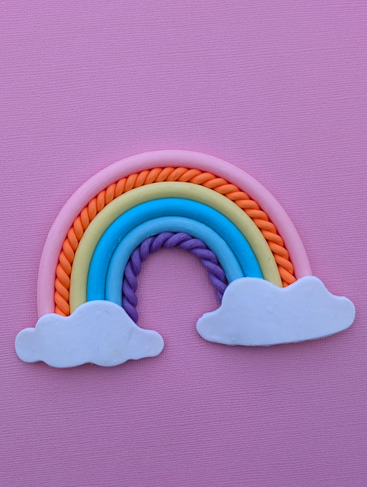 Rainbow Texture Pastel Look-A-Like