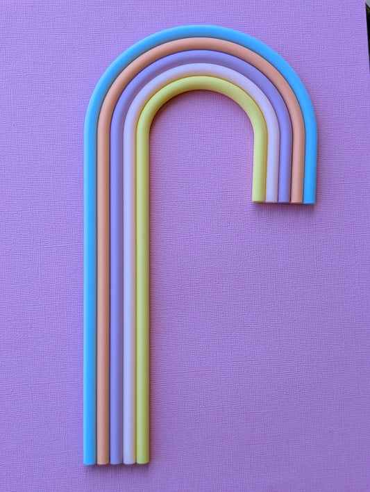 Rainbow Tall Lollipop Look-A-Like
