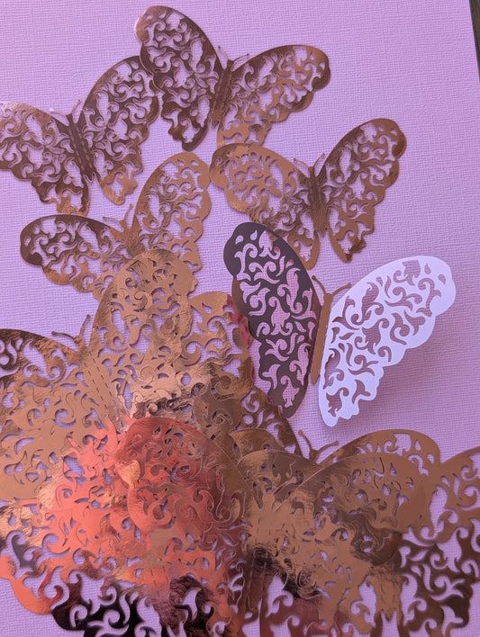 Butterfly Rose Gold Look-A-Like