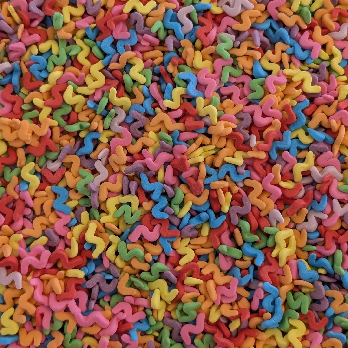 Rainbow Squiggle Confetti Edible Sprinkle - 60g