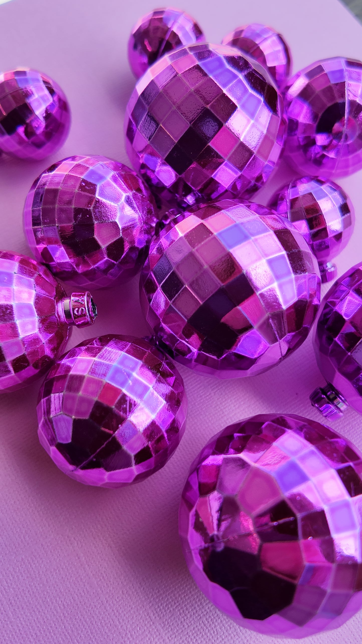 Mirror Disco Purple Ball Set