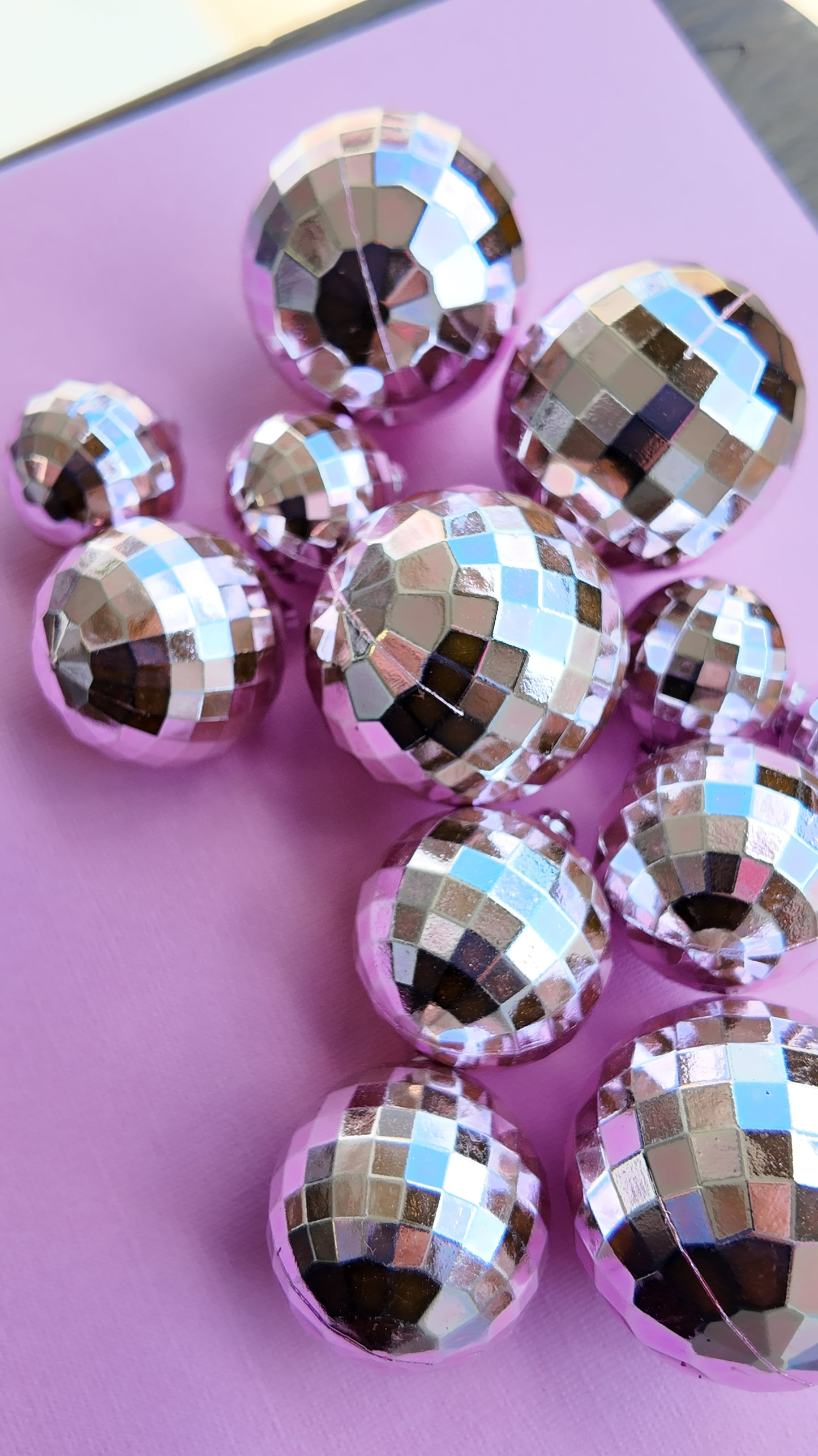 Mirror Disco Silver Ball Set