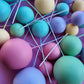 Pastel Matte Faux Ball Set