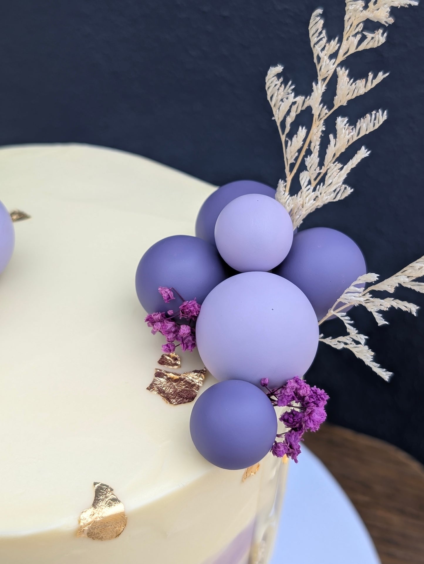 Dark Purple Matte Faux Ball Set