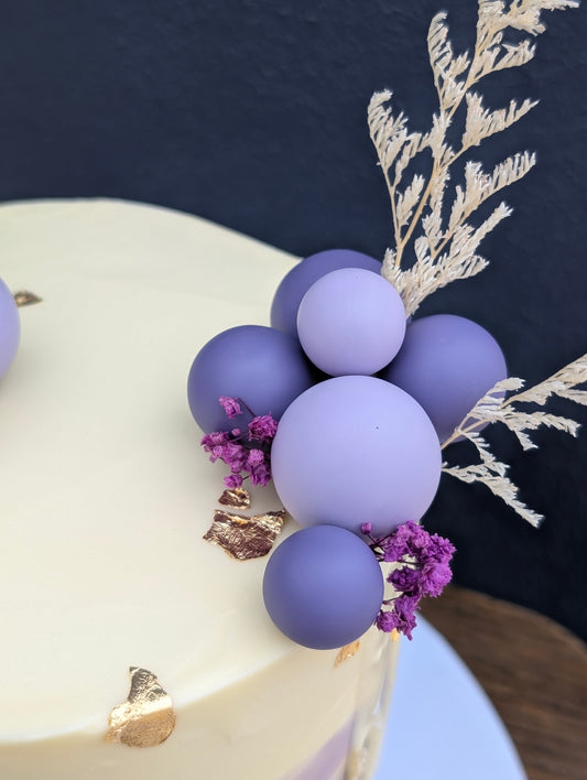 Dark Purple Matte Faux Ball Set