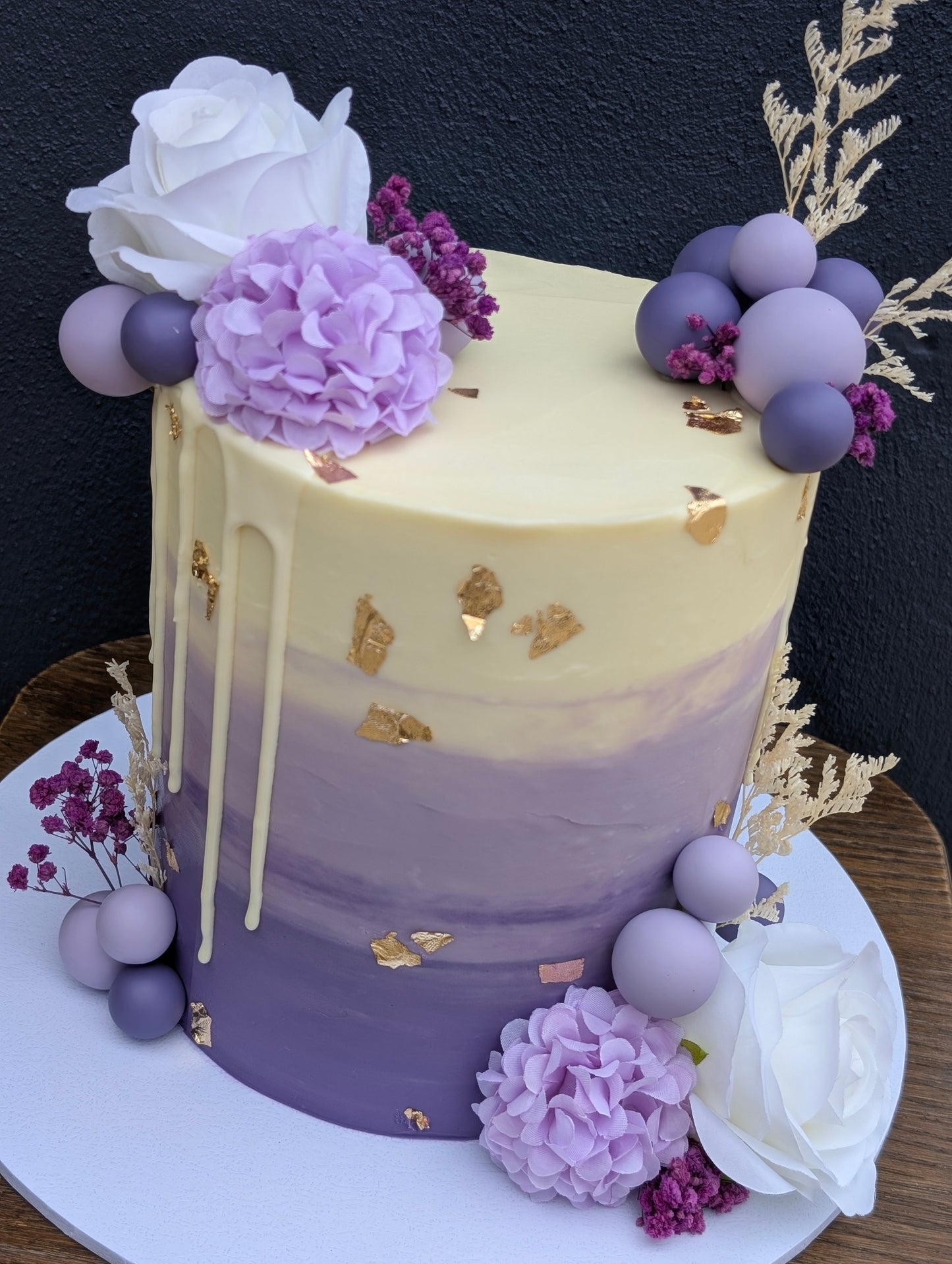 Dark Purple Matte Faux Ball Set