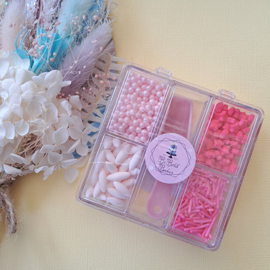 Pink Square Sprinkle Bento Box
