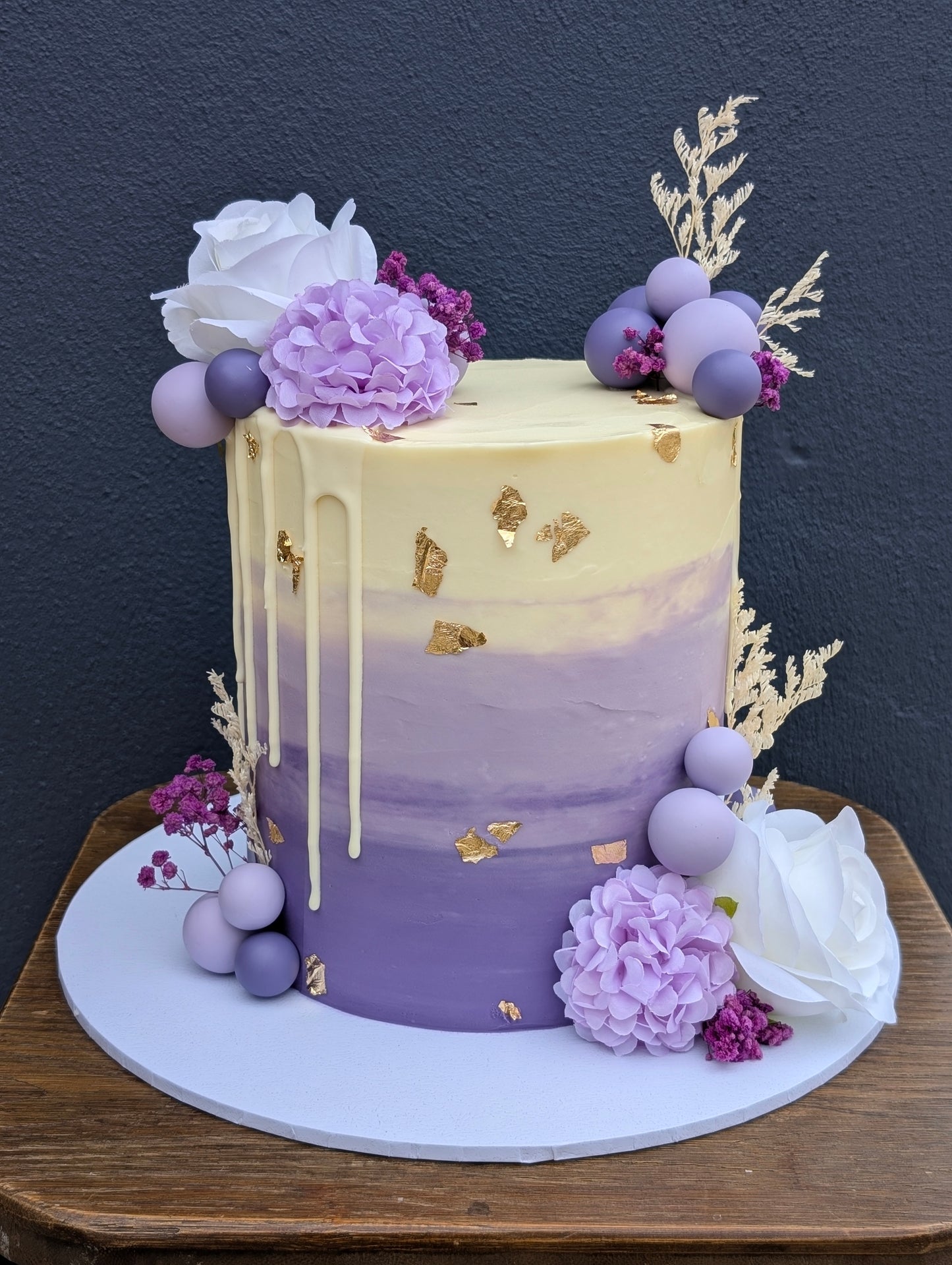 Dark Purple Matte Faux Ball Set