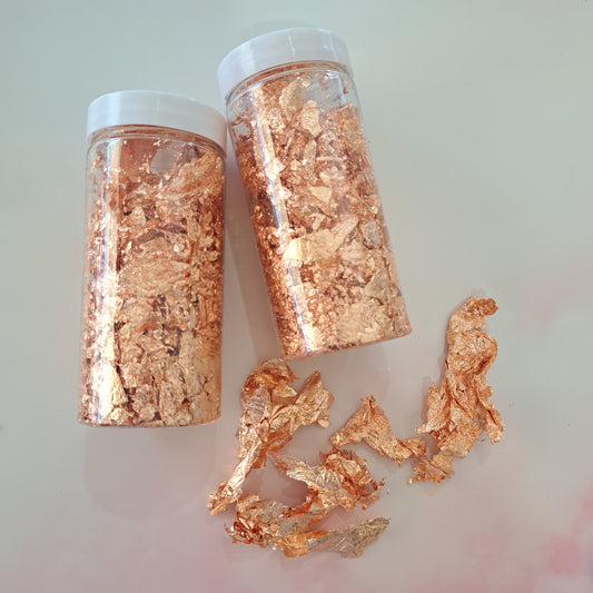 Rose Gold Foil Leaf Flakes