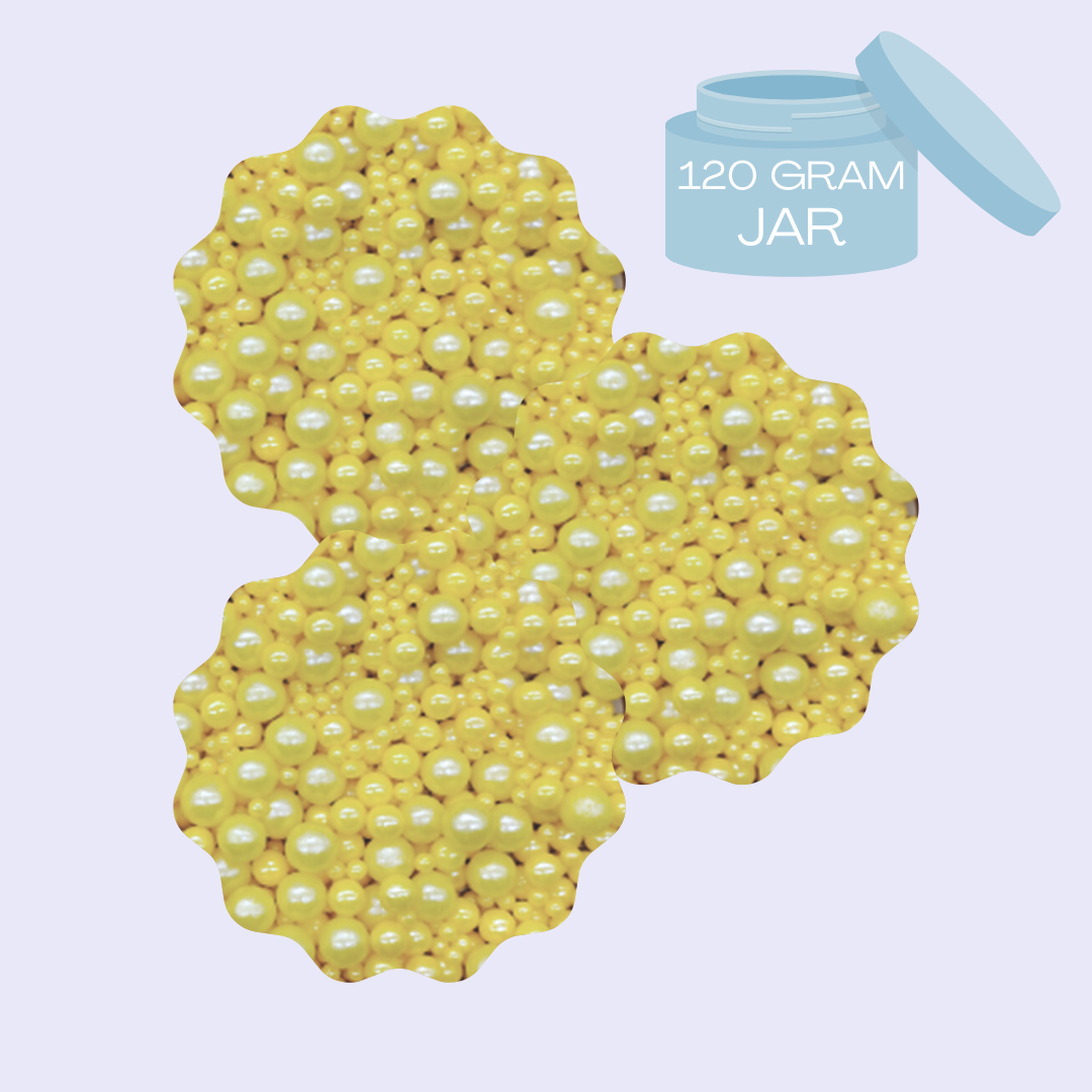 Bubble Pastel Yellow Sprinkle Blend - 120g Jar