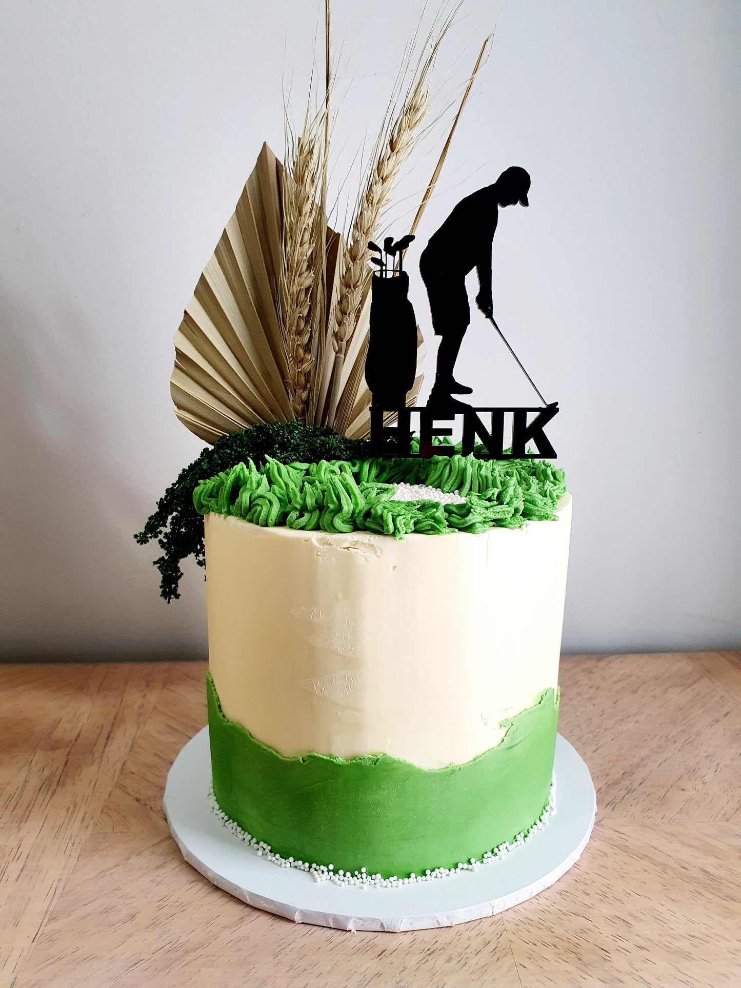 'Golf' Acrylic Cake Topper