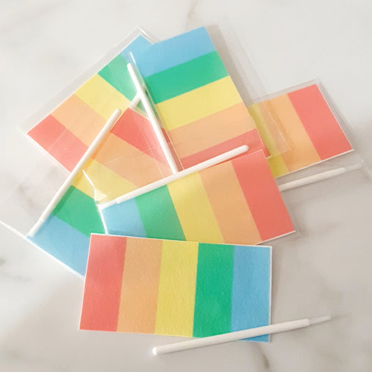 Pastel Rainbow DIY Paint Palette