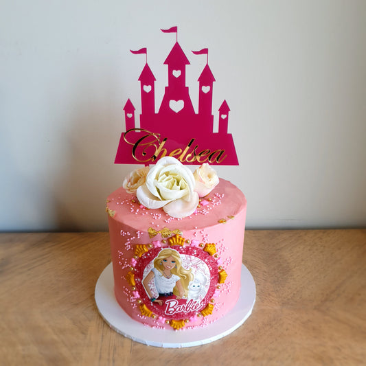 'Princess Castle' Acrylic Cake Topper