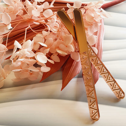 Elegant Triangle (pick colour) Acrylic Cakesicle Stick